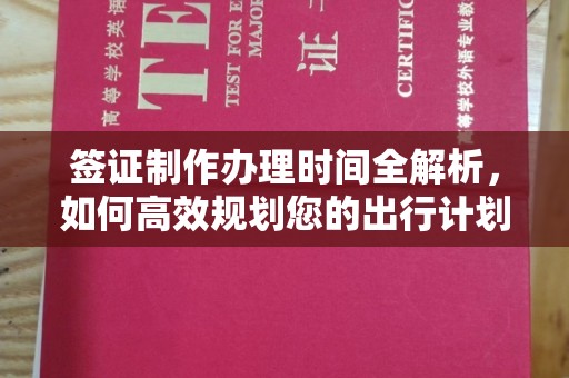 涟水签证制作办理时间全解析，如何高效规划您的出行计划